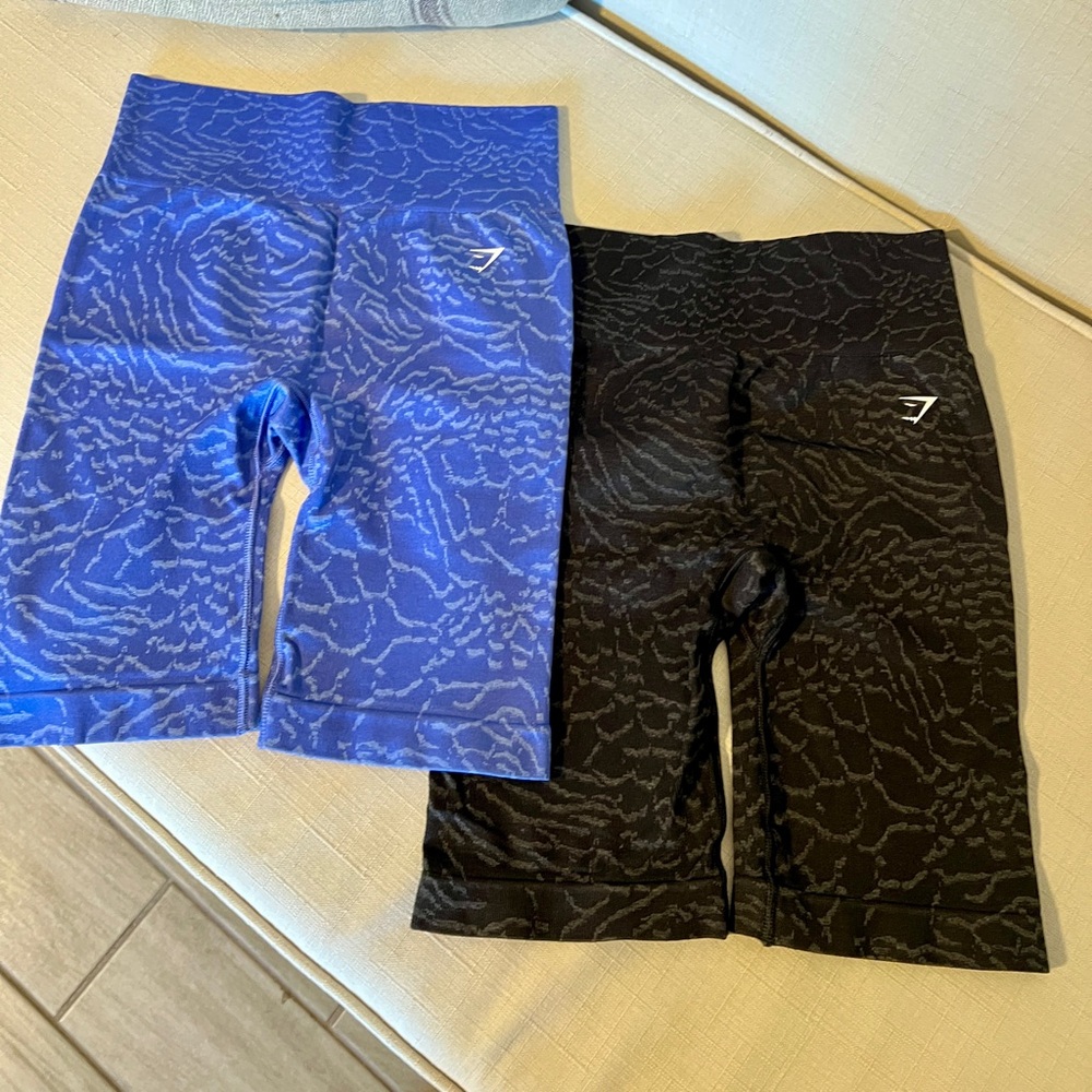Gymshark Biker Bike Shorts Bundle of 2 Black Purple